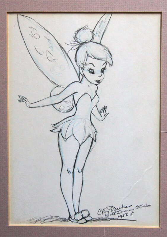 La Fée Clochette par Studios Disney, Walt Disney, Claire Weeks - Planche originale
