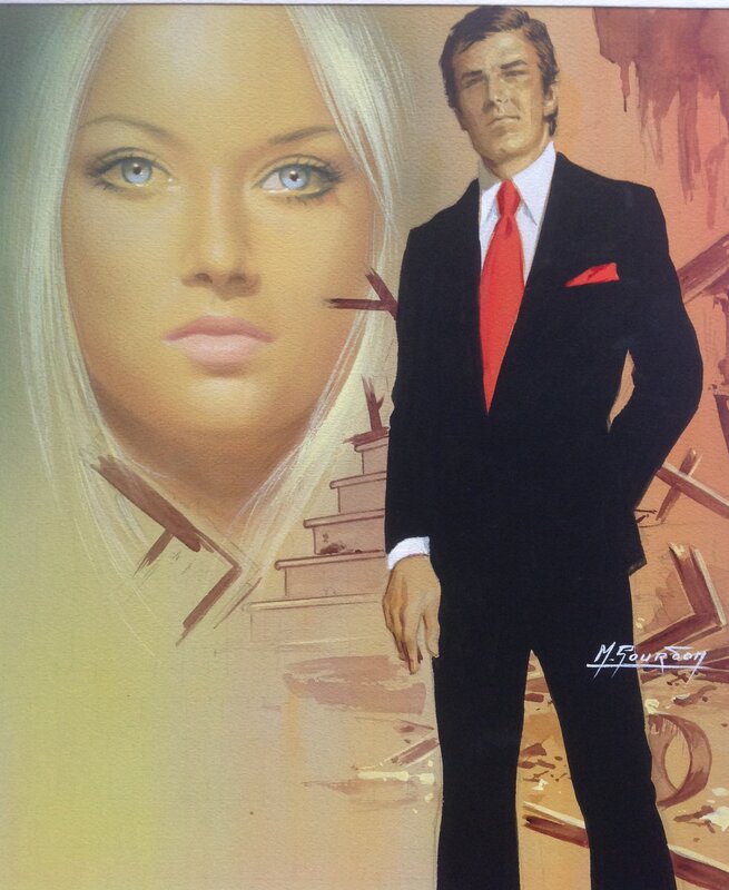 For sale - Michel Gourdon Couverture Originale Mario Ropp Temps des Enfants Fous - Eo 1974 Special Police 1151 Fleuve Noir - Original Cover