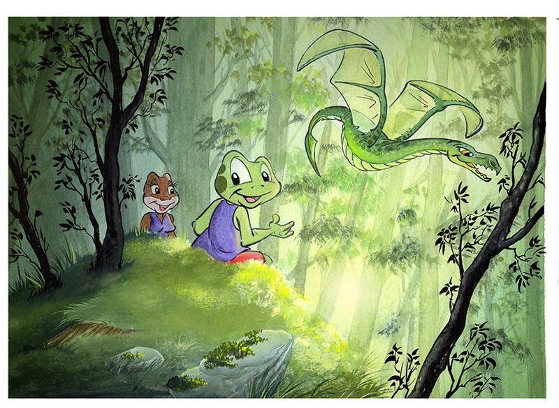 En vente - Fabien Rypert, Les Dragons de Värgothe - Illustration originale