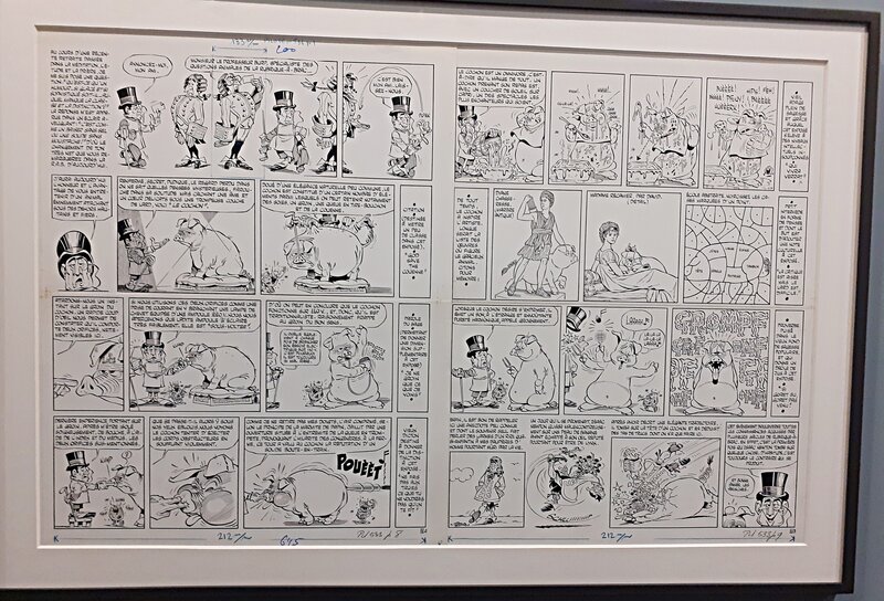 Gotlib, Le Professeur , burp et trop de cochonneries.. - Planche originale