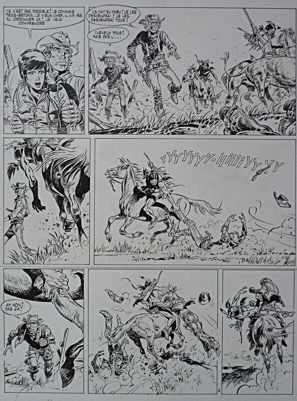 Hermann, Greg, Comanche-T2 Les guerriers du désespoir - Planche originale