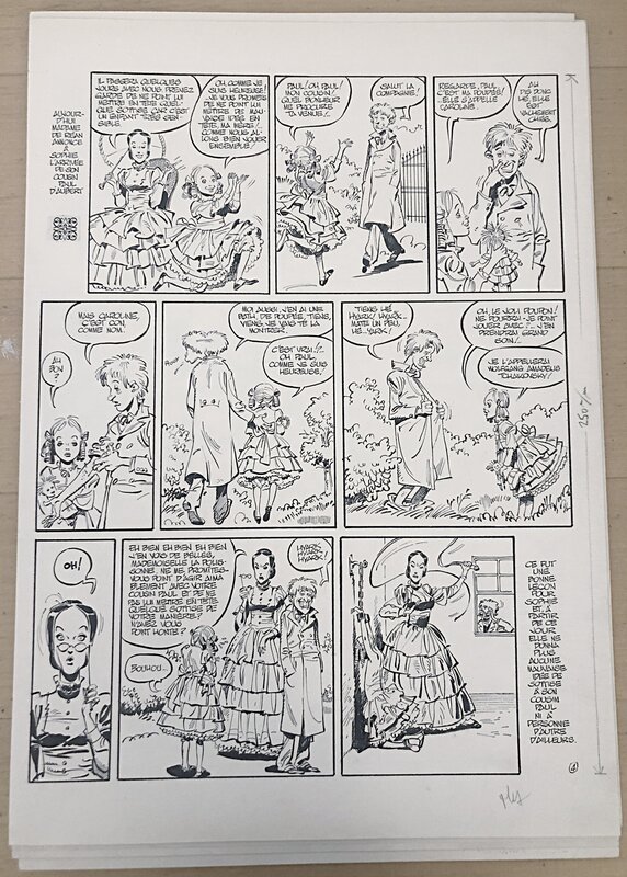 Gotlib, Alexis, Pauvre pauvre SOPHIE !! Cinemastock For Ever . - Planche originale