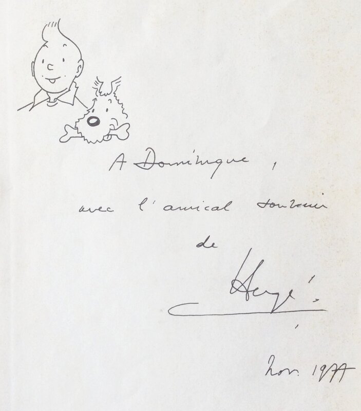 Hergé, Tintin et les Picaros - Dédicace