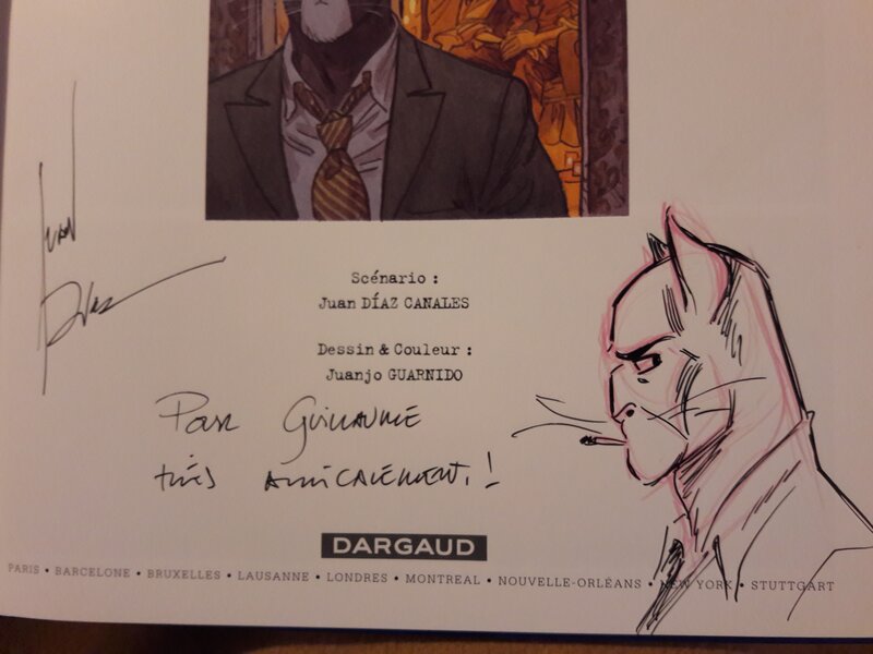 Juan Diaz Canales, Blacksad, L'enfer le silence, tome 4 - Sketch