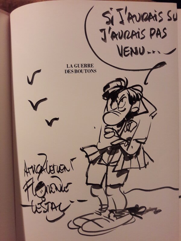 Florence Cestac, La guerre des boutons - Dédicace