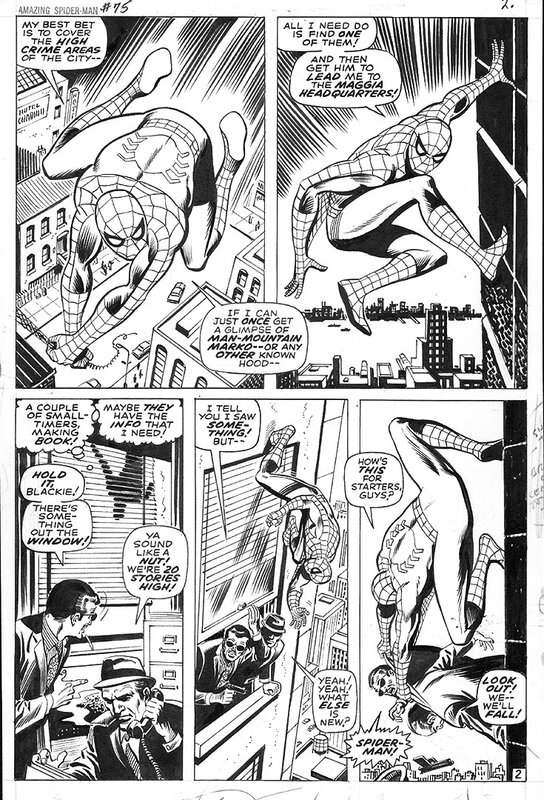 John Romita, Jim Mooney, Amazing Spider-man - Spidey & Maggia - Illustration originale