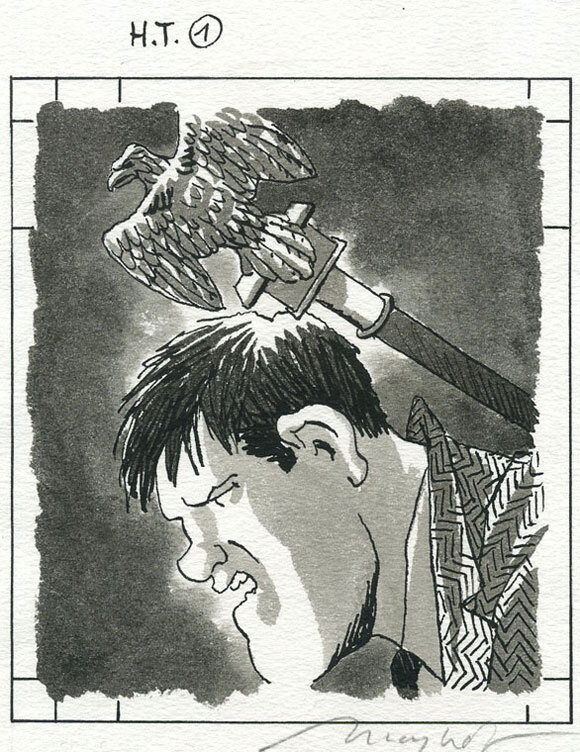 (2007) Moynot - Nestor Burma - Le soleil naît derrière le Louvre - Case Hors Texte - Planche originale