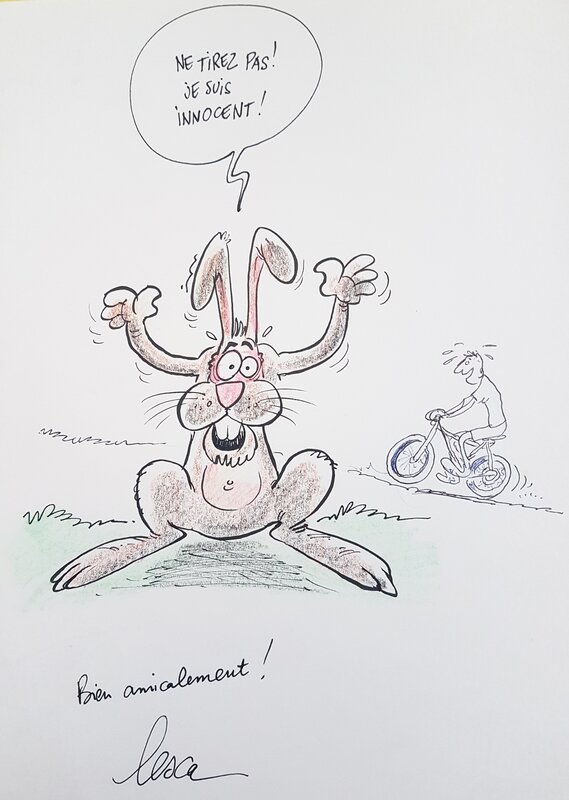 Les chasseurs by Lesca, Roger Widenlocher - Sketch
