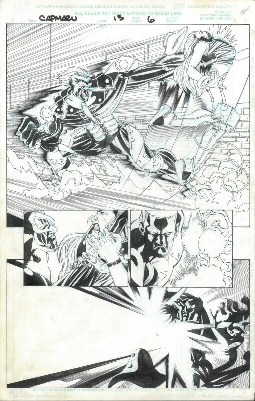 Chris Cross, Anibal Rodriguez, Captain Marvel v4 #13 page 6 - Planche originale