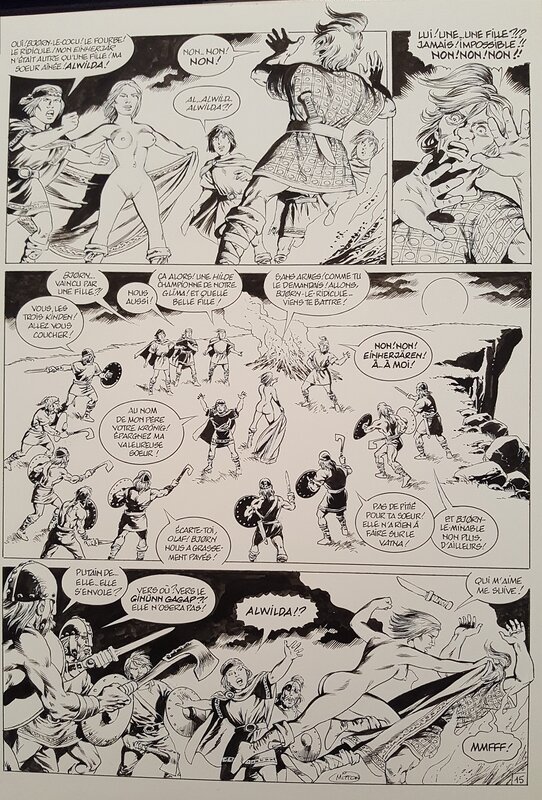 Jean-Yves Mitton, Alwilda Livre 1 Acte 1 planche 15 - Comic Strip