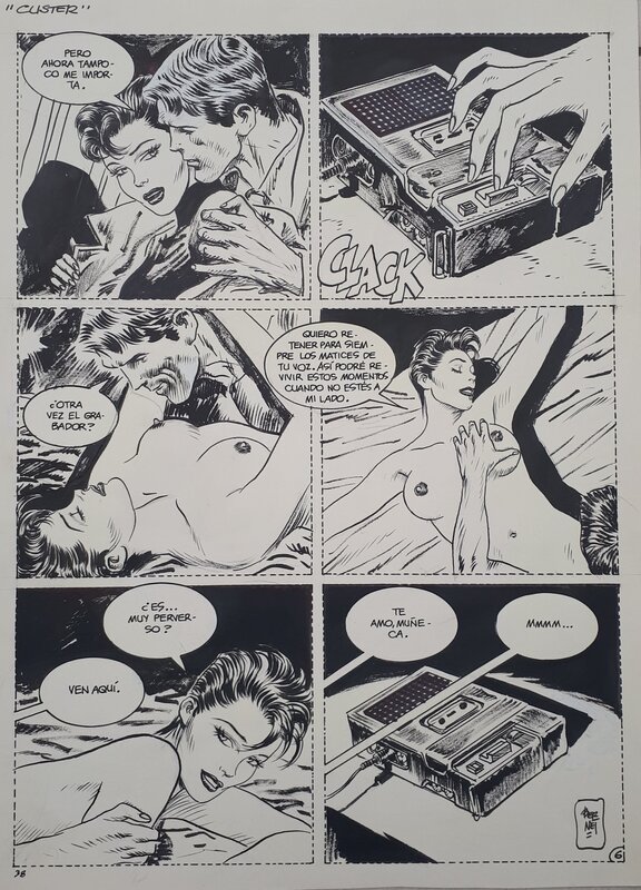 Custer pg2 par Jordi Bernet - Planche originale