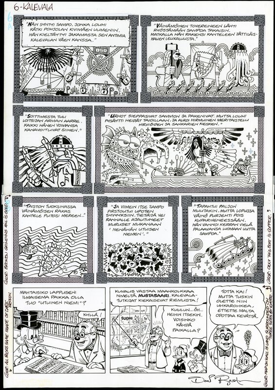 Don Rosa, The Quest for Kalevala page - Comic Strip