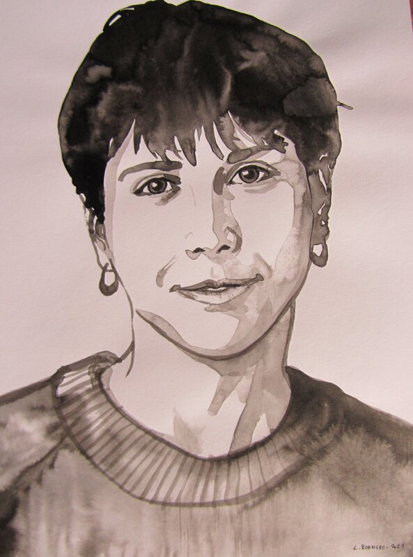 Portrait by Laurent Bonneau - Original Illustration