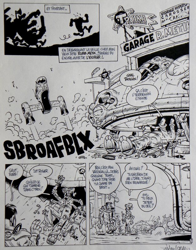 For sale - Julien/CDM, Cosmik Roger – Tome 1 – Page 2 – A La Recherche D’ OOLA-LA – Julien Solé- CDM - Comic Strip