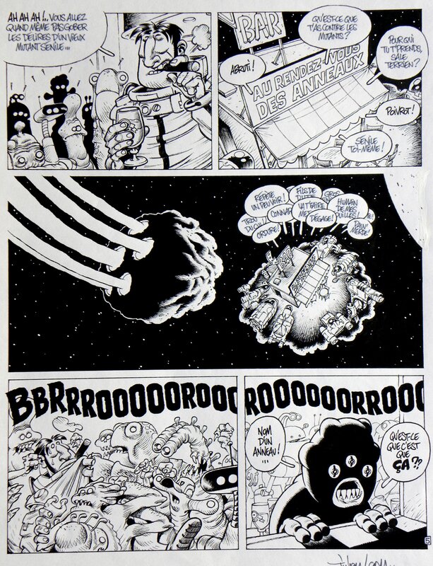 For sale - Julien/CDM, Cosmik Roger – Tome 1 – Page 5 – Première Histoire – Julien Solé- CDM - Comic Strip