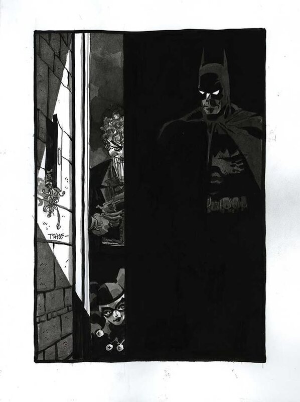 Tim Sale Batman/Joker - Original Illustration
