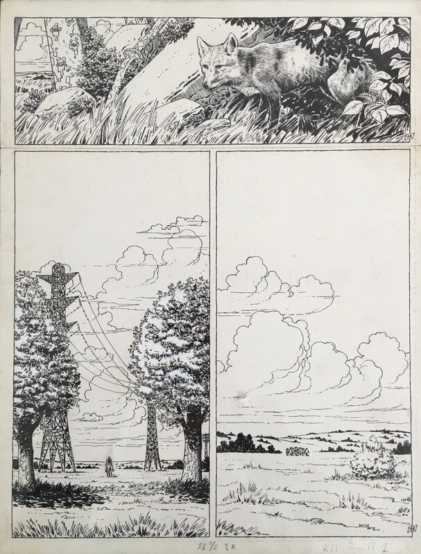 Claude Auclair, Simon du Fleuve - Les Pèlerins - planche 1 - Planche originale