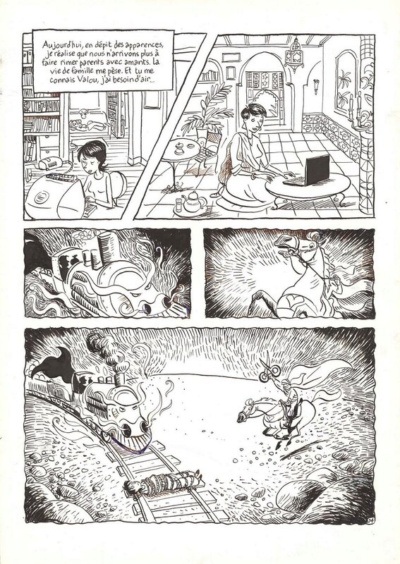 Catel, Lucie, Le train Fantôme, planche 24 - Comic Strip