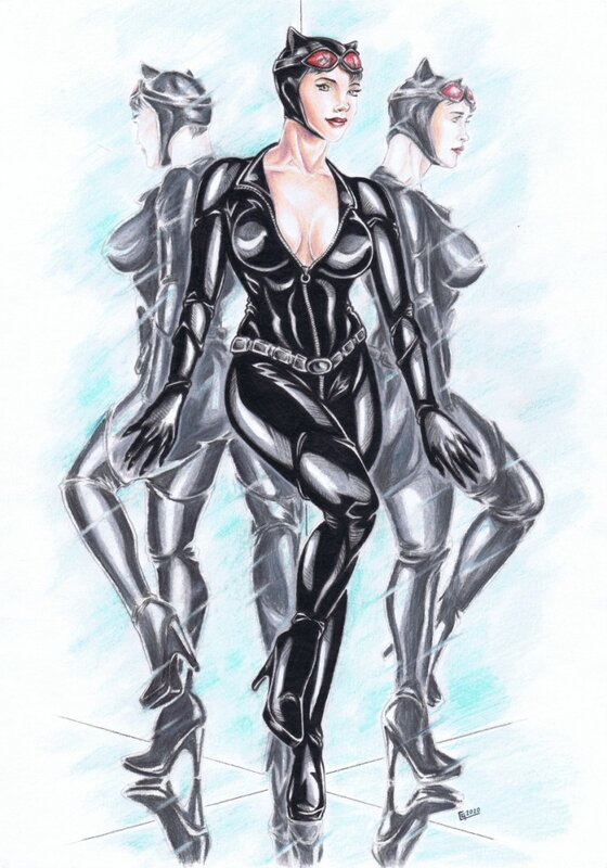 Catwoman par Corni - Original Illustration