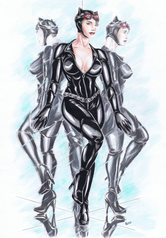 Catwoman par Corni - Illustration originale