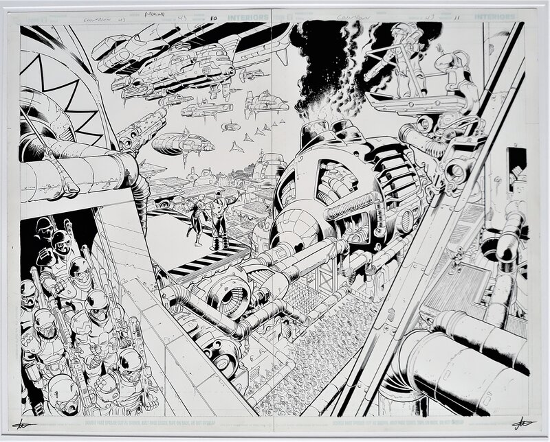 Manuel Garcia, Jimmy Palmiotti, Paul Dini, Justin Gray, Countdown (The Bleed) - Planche originale