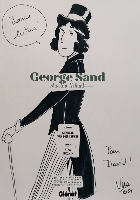 George Sand by Nina Jacqmin - Sketch