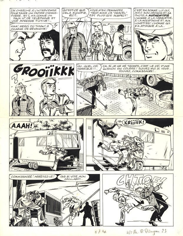 Tibet : Ric Hochet tome 25 planche 23 - Comic Strip