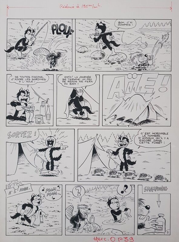 For sale - Récréo, Yannick, Planche originale Hercule - Comic Strip