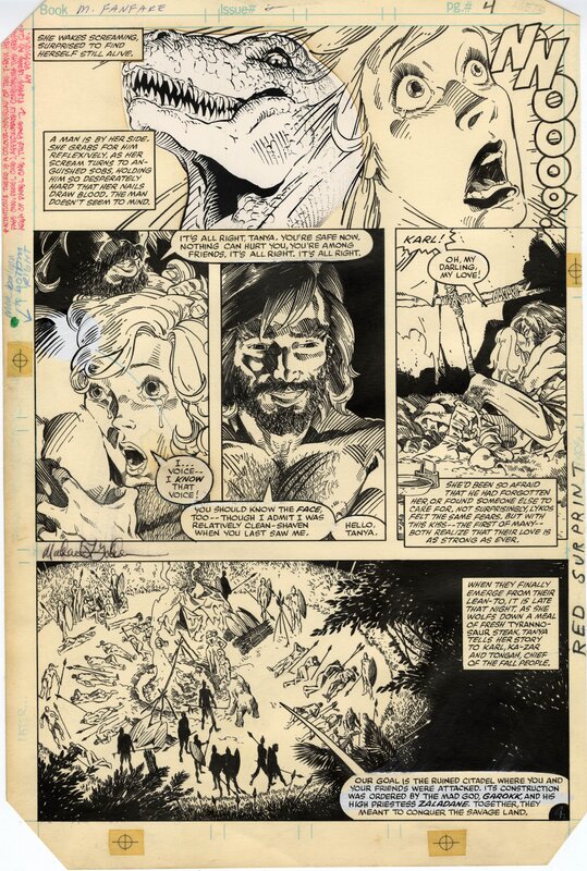 Michael Golden, Marvel Fanfare 2 Page 4 - Planche originale