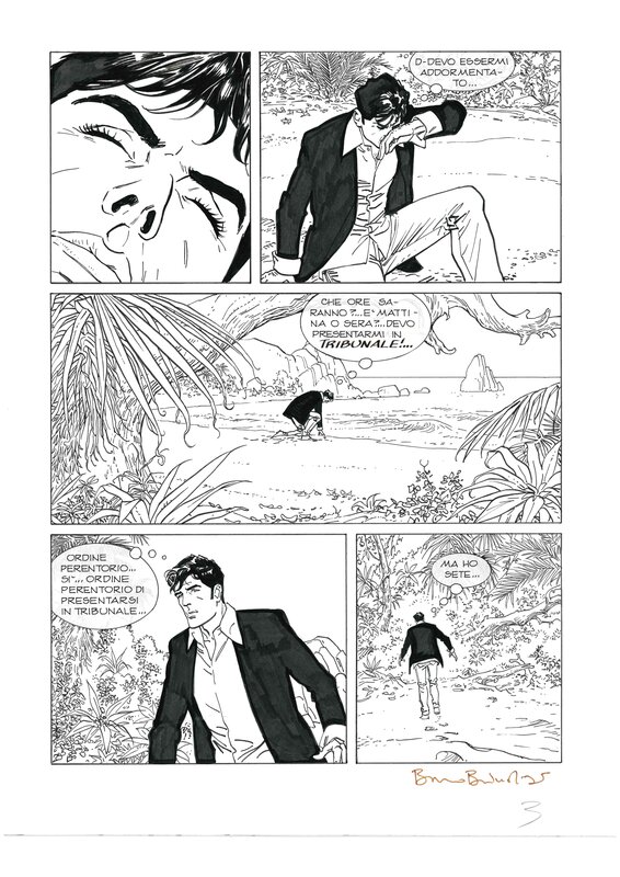 Bruno Brindisi, Dylan Dog n 250, tav 3 - Planche originale