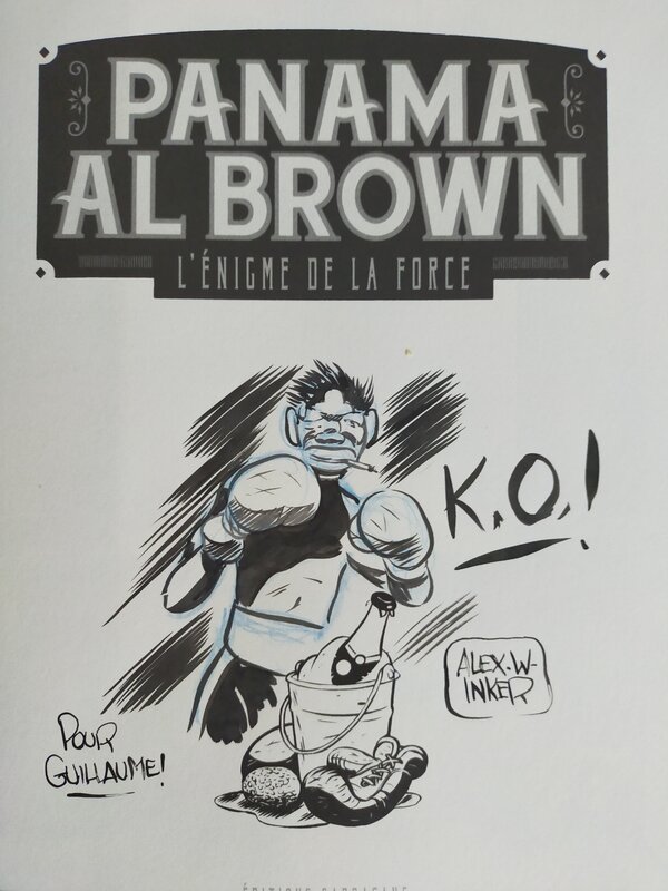 Panama al Brown par Alex W. Inker - Dédicace