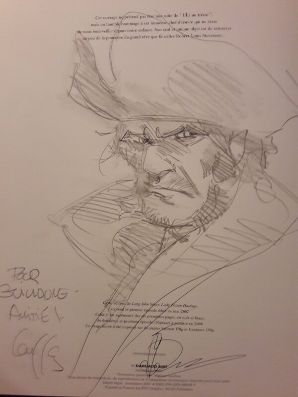 Mathieu Lauffray, Long John Silver, TL1 - Sketch