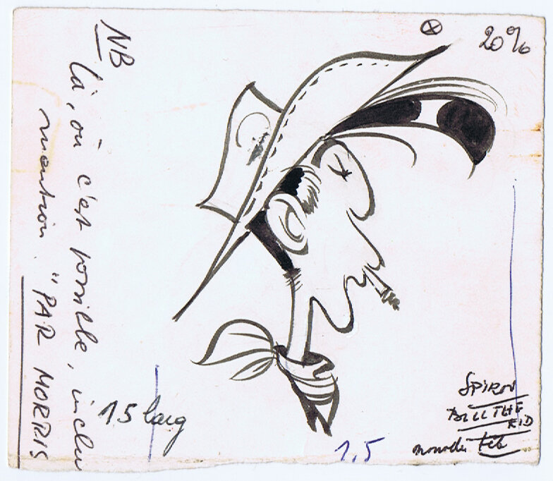 Lucky Luke by Morris - Sketch