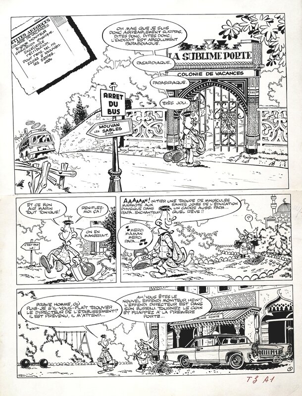 Greg, Dupa, Constant Souci, planche originale n°1 - Comic Strip