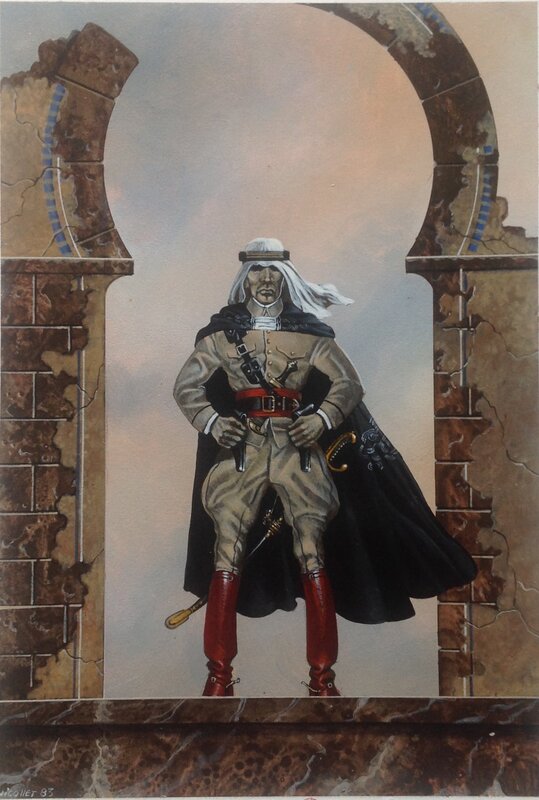En vente - Nicollet El Borak L'invincible Couverture Originale NÉO 87 Robert Howard - Couverture originale
