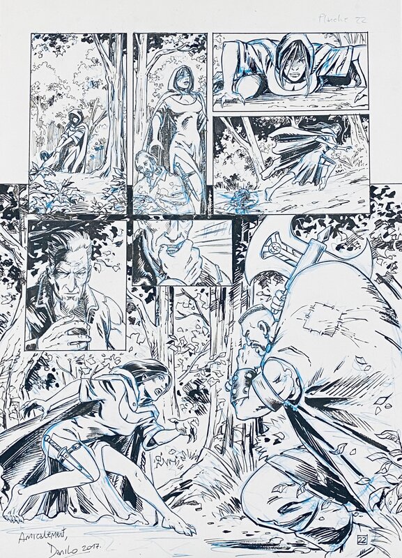 Danilo Guida, Benjamin Leduc, Les Damnés - T1 Planche - Planche originale
