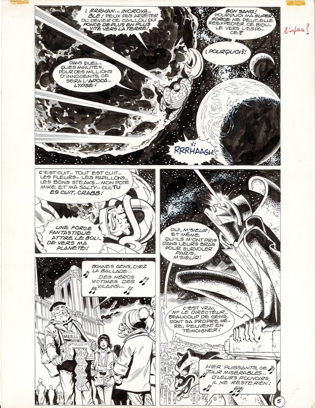 Jean-Yves Mitton - Mikros - TITAN 64 Page 27 - Planche originale