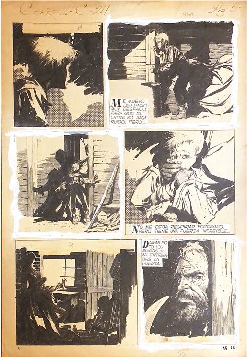 Arturo Del Castillo, Garrett 24th, Misterix nº 772,  30/08/1963, pag. 5 - Planche originale