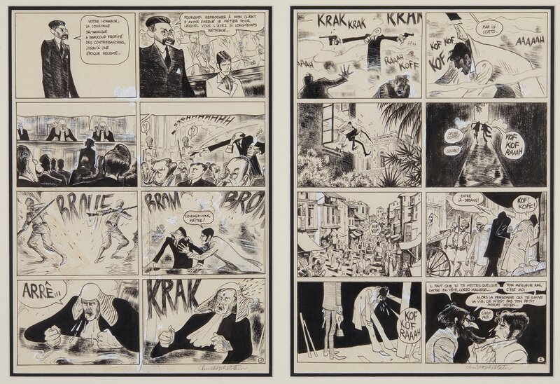 Christophe Blain, Joann Sfar, Hugo Pratt, 2013 - Corto Maltèse : projet pilote pour Casterman - Comic Strip