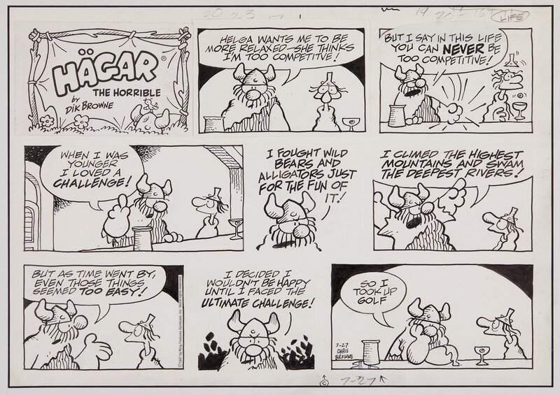 Hagar par Chris Browne - Planche originale