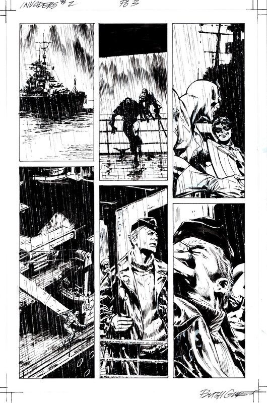 Invaders #2 - Captain America & Bucky - Butch Guice - Comic Strip