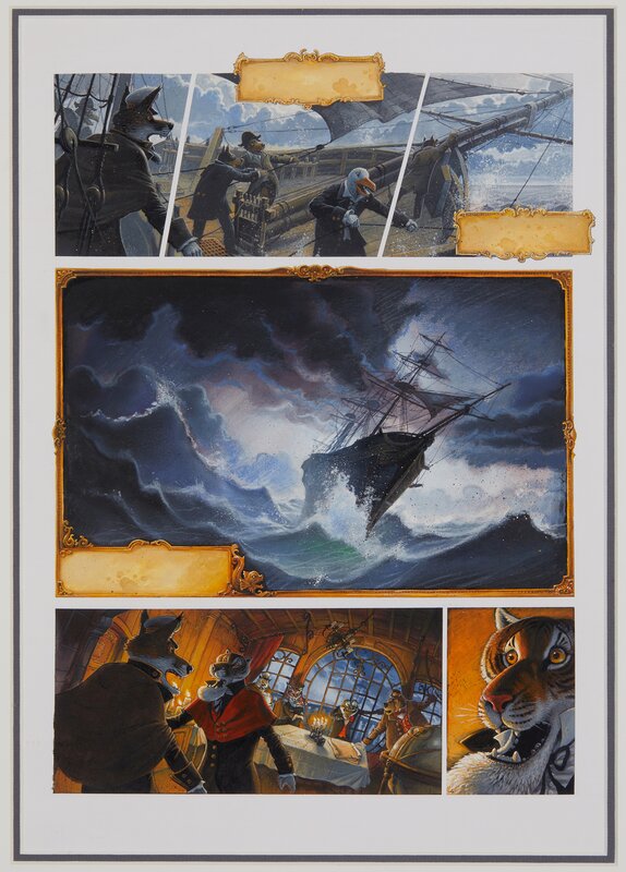 En vente - Alexis Nesme, Les enfants du Capitaine Grant - Planche originale