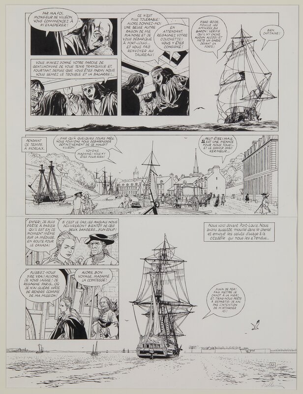 Patrice Pellerin, L'epervier - Corsaire du Roy - Planche 33 - Comic Strip