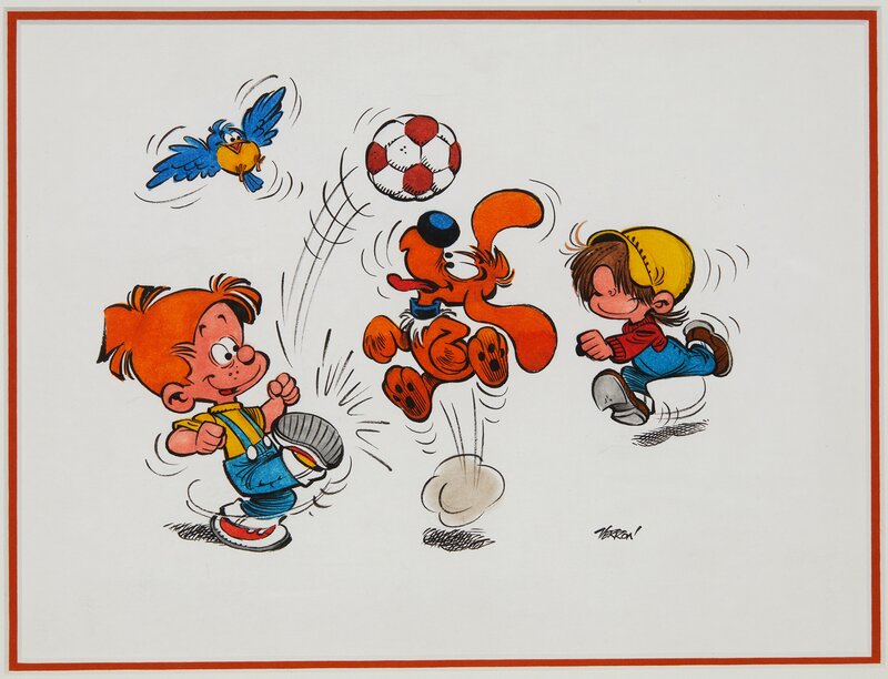 Boule et Bill par Laurent Verron - Illustration originale