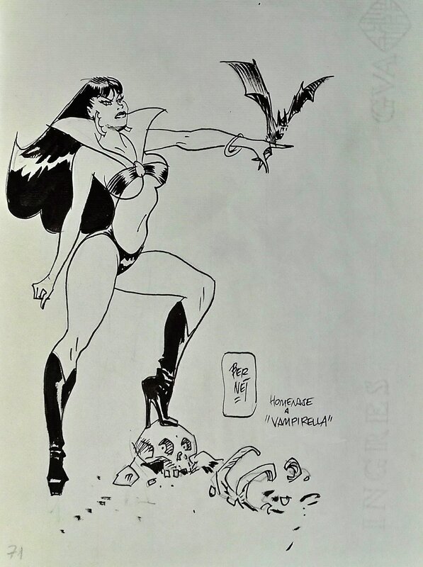 Jordi Bernet - Vampirella - Illustration originale