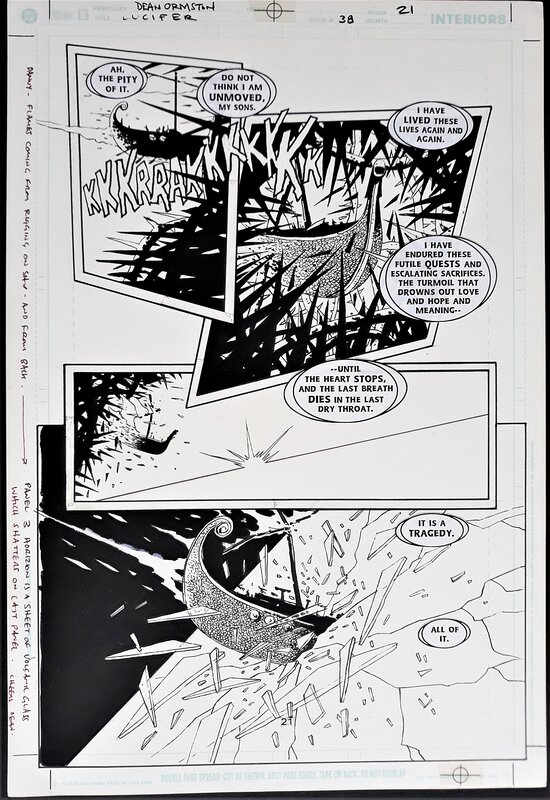 Lucifer: Naglfar par Dean Ormston, Mike Carey - Planche originale