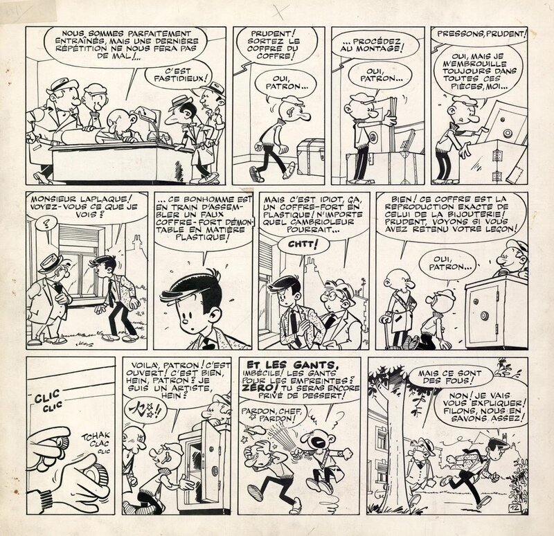 Greg, Luc Junior - Bijoux volés - Planche 12 - Comic Strip