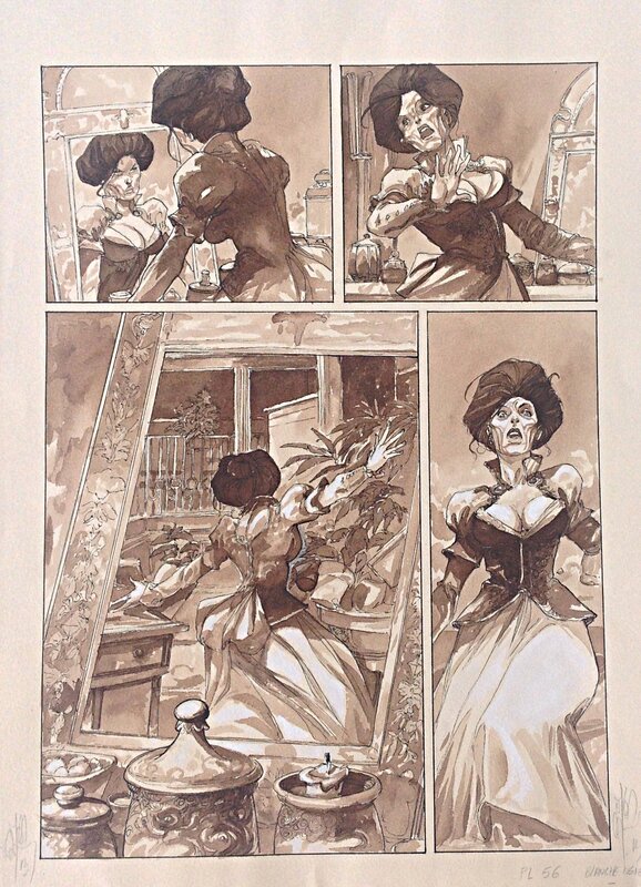 Blanche neige par Fabrice Meddour - Planche originale