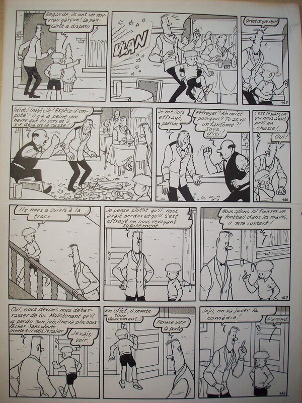 En vente - Jef Nys, Jommeke 1: De jacht op een voetbal - 1959 - Planche originale