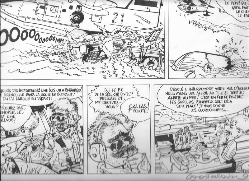 Marc Wasterlain, Le tresor des calanques - Planche originale